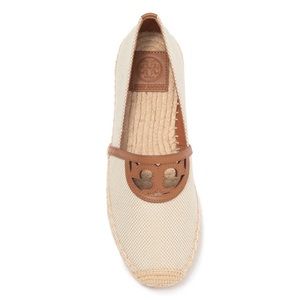 Tory Burch Sidney Flat Espadrilles Logo Super Cute
